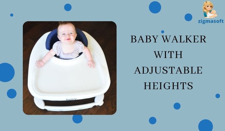 Baby walker with adjustable height
